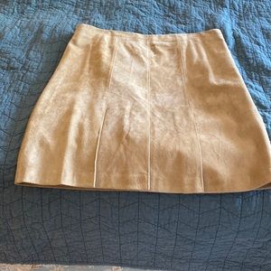 Ann Taylor Loft suede a-line skirt size 14